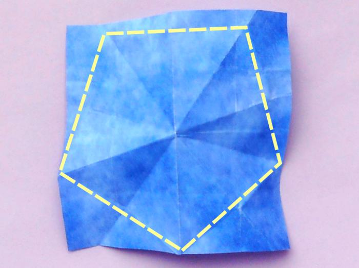 Fold an Origami Periwinkle Flower