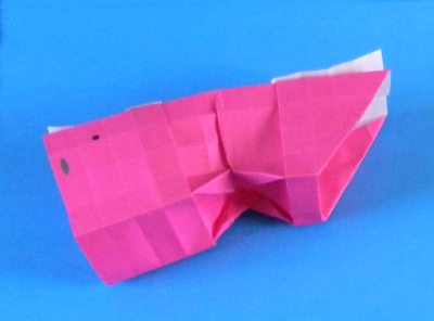 Origami Varken vouwen