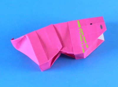 Origami Varken vouwen