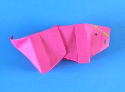 Origami Varken vouwen