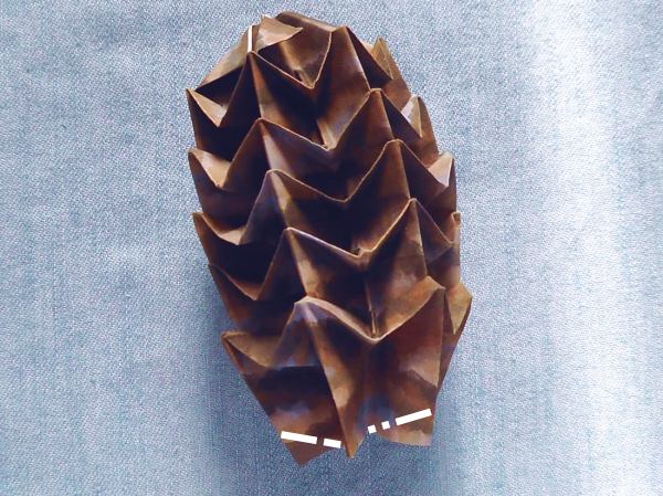 Fold an Origami Pine Cone