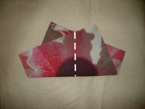pink origami flower diagrams