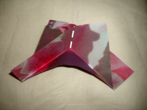 pink origami flower diagrams