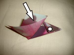 pink origami flower diagrams