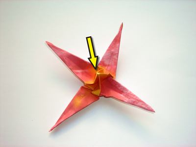 een origami bloem