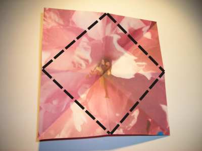 pink origami flower pink origami flower