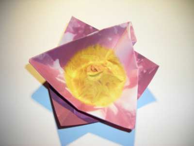 Origami bloem