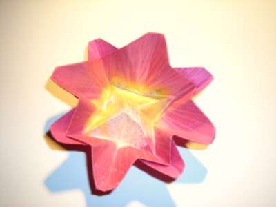 Origami bloem