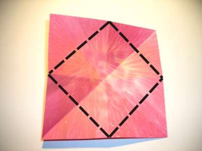 origami diagrammen van een roze bloemetje origami diagrammen van een roze bloemetje