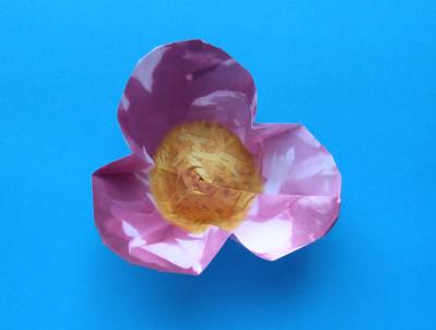 cute pink paper flower