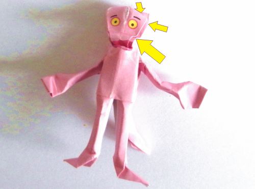 Fold an Origami Pink Panther