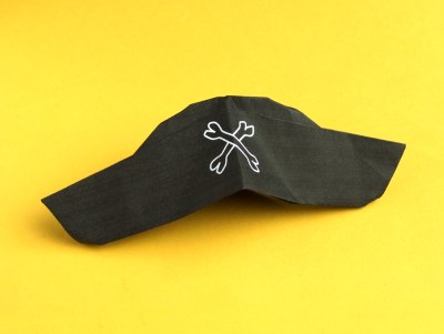 cool origami pirate hat