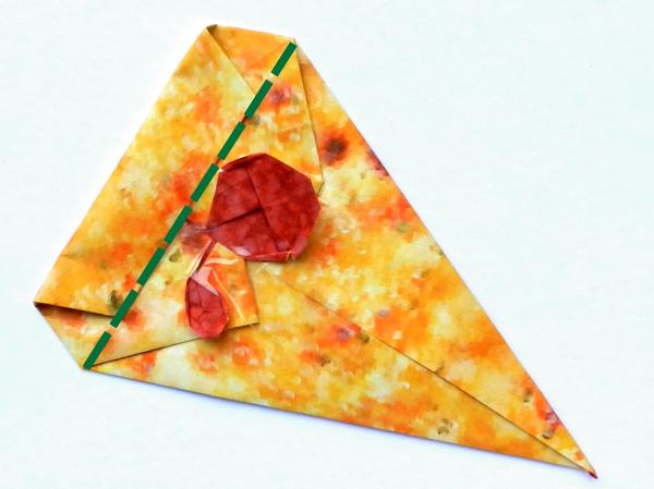 Nep pizza van papier maken