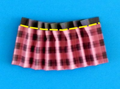 how to fold an origami plaid skirt