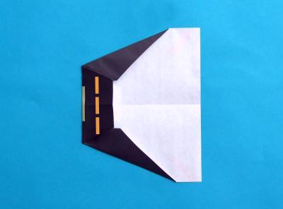 folding a paper plane, model minesweeper