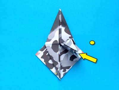 folding an origami plane - stunt fighter folding an origami plane - stunt fighter
