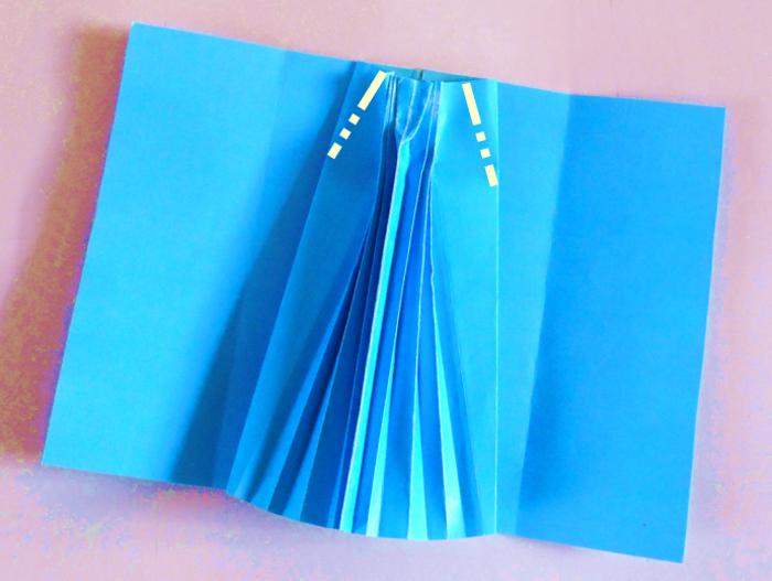 Make a paper pleated wrap skirt Make a paper pleated wrap skirt