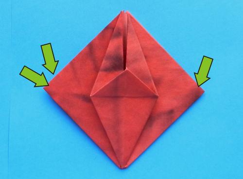 Een kerstster bloem maken van papier Een kerstster bloem maken van papier