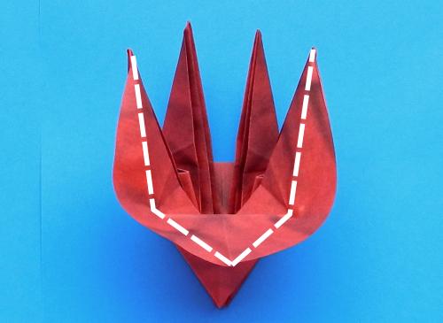 Een kerstster bloem maken van papier Een kerstster bloem maken van papier