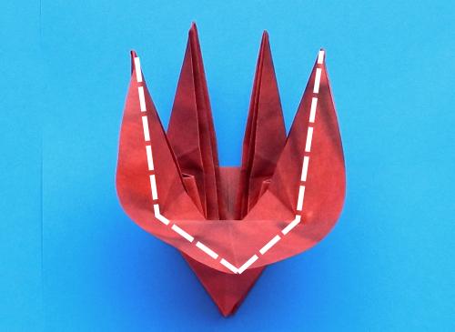 Make Origami Poinsettia flowers