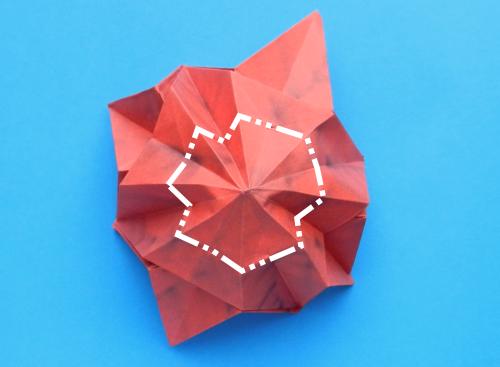 Een kerstster bloem maken van papier