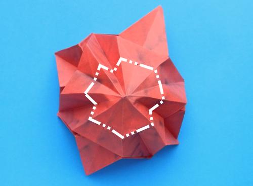 Een kerstster bloem maken van papier Een kerstster bloem maken van papier