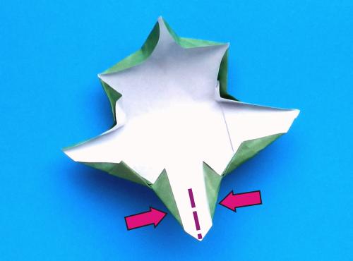 Een kerstster bloem maken van papier