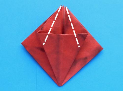 Een kerstster bloem maken van papier Een kerstster bloem maken van papier