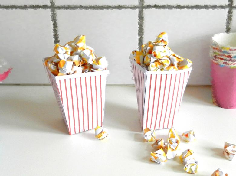 Nep Popcorn van papier