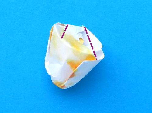 Popcorn knutselen van papier Popcorn knutselen van papier