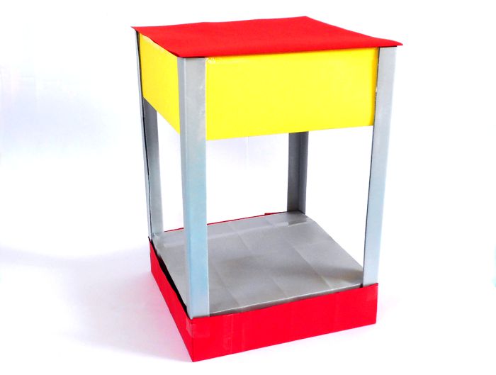 Popcorn machine van papier