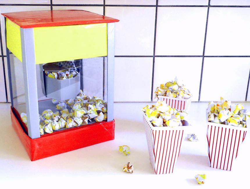 Popcorn Machine van papier