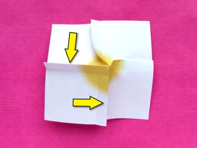 instructions for making an origami primrose