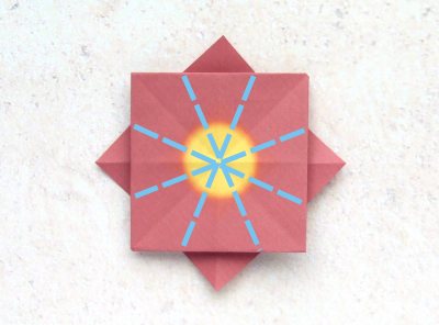 easy origami primrose diagrams easy origami primrose diagrams