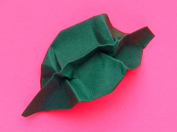 Origami leaf