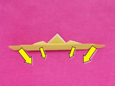 diagrams for an origami princess crown