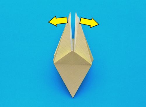 origami Pterodactyl step by step folding instructions