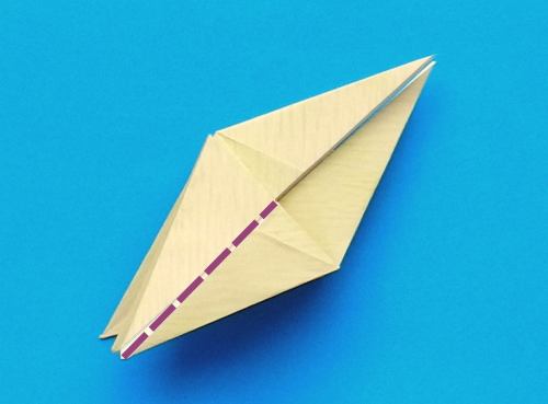 origami Pterodactyl step by step folding instructions