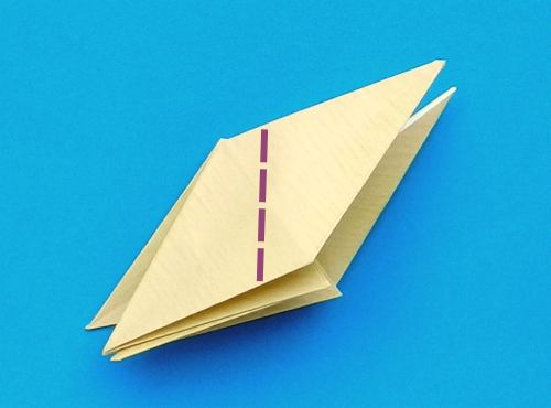 origami Pterodactyl step by step folding instructions