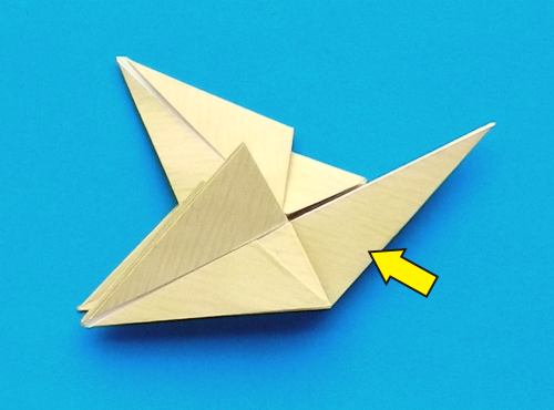 origami Pterodactyl step by step folding instructions