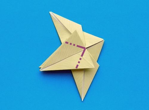 origami Pterodactyl step by step folding instructions