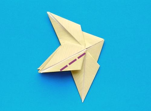 origami Pterodactyl step by step folding instructions