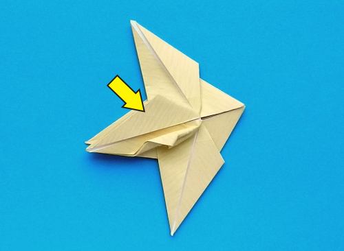 origami Pterodactyl step by step folding instructions