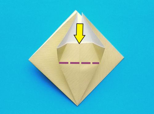 origami Pterodactyl step by step folding instructions