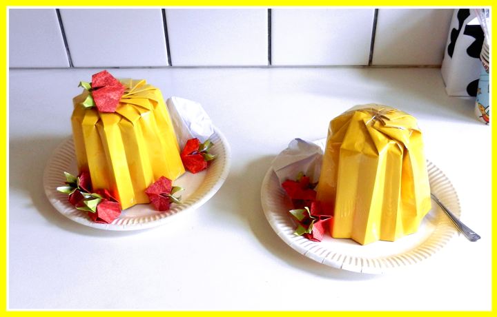 Nep puddings van papier Nep puddings van papier