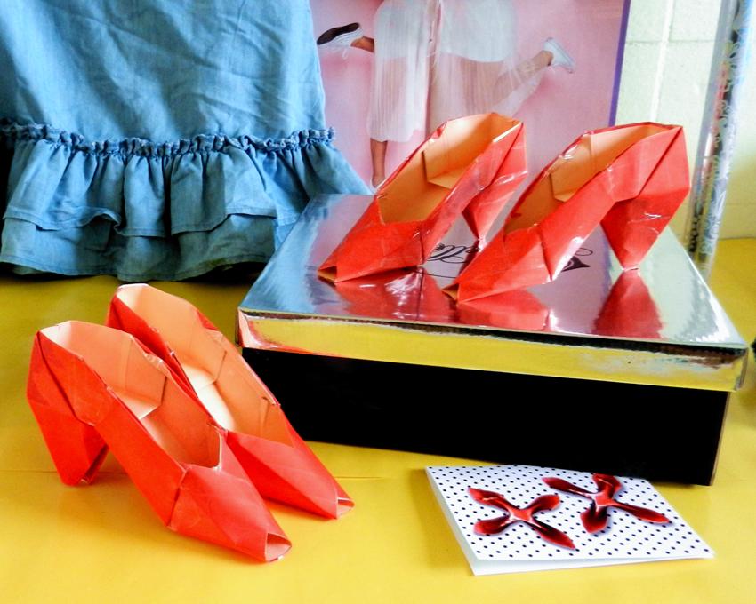 Origami damesschoenen