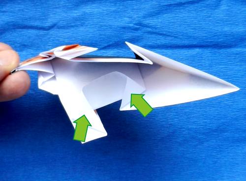 Origami Beagle Puppy Dog folding instructions