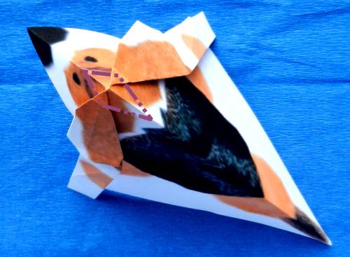 Origami Beagle Puppy Dog folding instructions