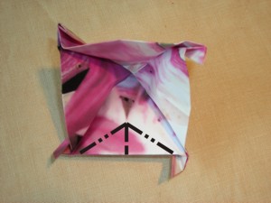 purple origami flower