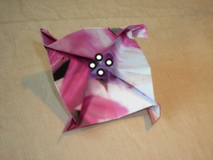 purple origami flower purple origami flower